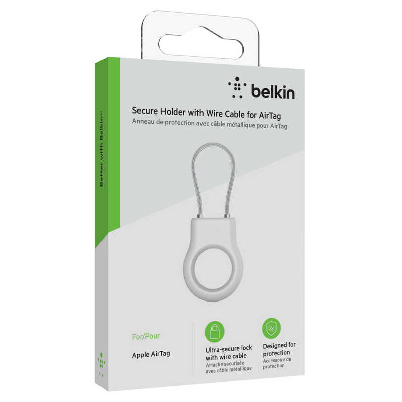BELKIN BELKIN AirTag用ワイヤー保護ケース  ホワイト MSC009BTWH MSC009BTWH