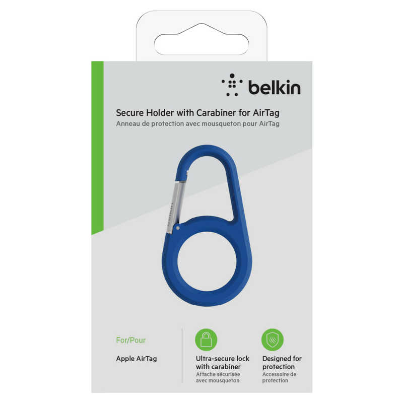 BELKIN BELKIN AirTag用カラビナ保護ケース(ブルー) MSC008BTBL MSC008BTBL