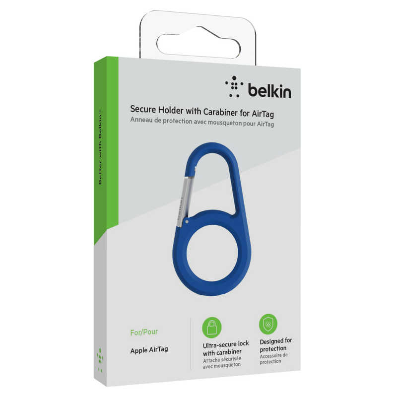 BELKIN BELKIN AirTag用カラビナ保護ケース(ブルー) MSC008BTBL MSC008BTBL
