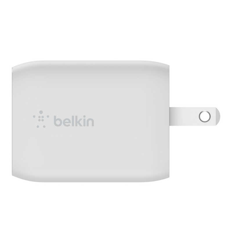 BELKIN BELKIN BOOST↑CHARGE PRO デュアル USB-C GaN充電器 PPS 65W ホワイト ［USB Power Delivery対応 ／GaN（窒化ガリウム） 採用］ WCH013DQWH WCH013DQWH