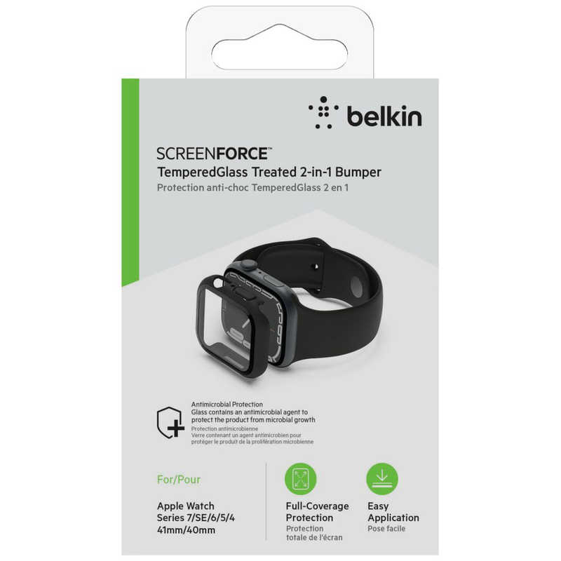 BELKIN BELKIN AppleWatch 保護ケース 41/40mm ブラック ブラック OVG003ZZBK OVG003ZZBK