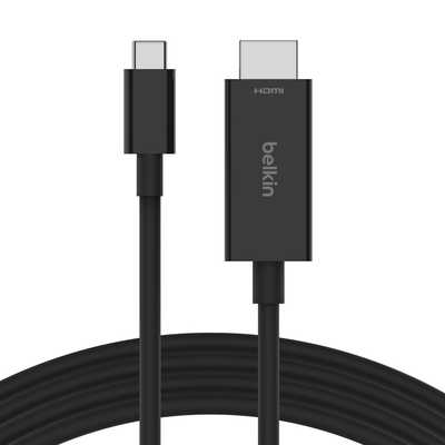 BELKIN USB-C to HDMI 2.1 ケーブル ［2m /HDMI⇔TypeC /スタンダードタイプ］ AVC012bt2MBK の通販 | カテゴリ：テレビ・レコーダー | BELKIN 家電通販のコジマネット 全品代引き手数料無料