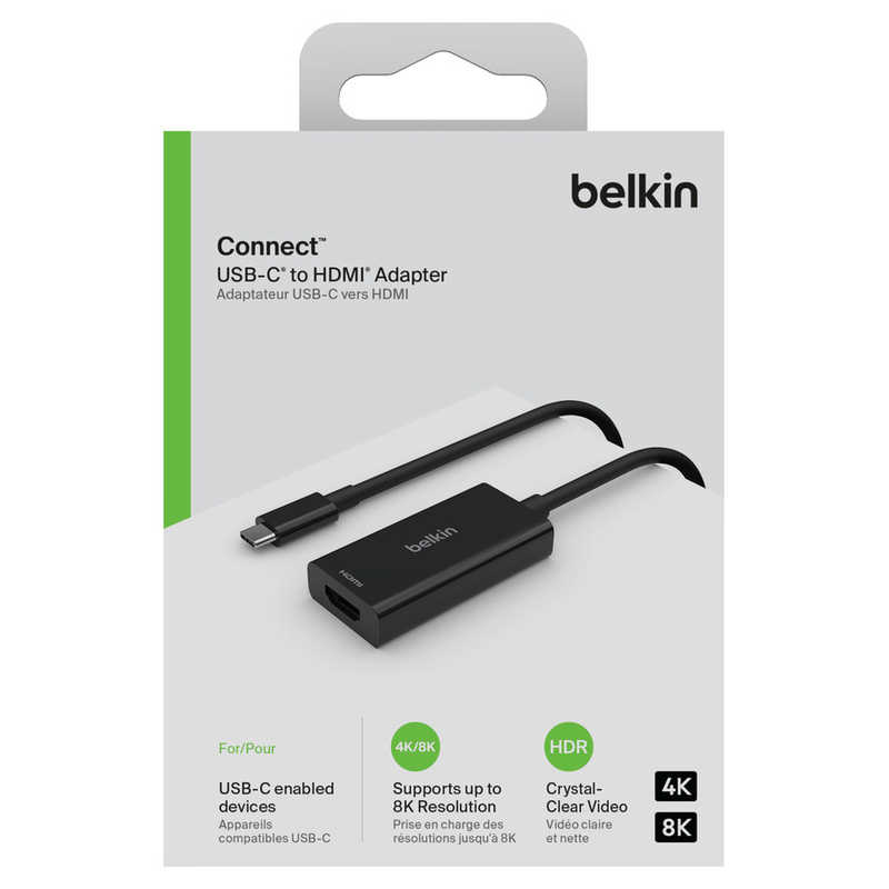 BELKIN BELKIN USB-C to HDMI 2.1 アダプター ［HDMI⇔TypeC /スタンダードタイプ］ AVC013btBK AVC013btBK