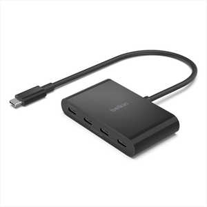 BELKIN Connect 4ポートUSBC to C ハブ 100W充電/10Gbpsデータ転送 ［4ポート /USB3.0対応 /USB Power Delivery対応］ AVC018BTBK