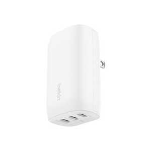 BELKIN USB-C 3ポート充電器 PPS 67W ［3ポート /USB Power Delivery対応 /GaN(窒化ガリウム) 採用］ WCC002dqWHJP