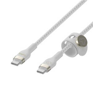 BELKIN ֥ USB-C to USB-C BoostCharge Pro Flex ǥˡΩ100ǯǥ 2M [USB Power Deliveryб] CAB011qc2MWH-DY