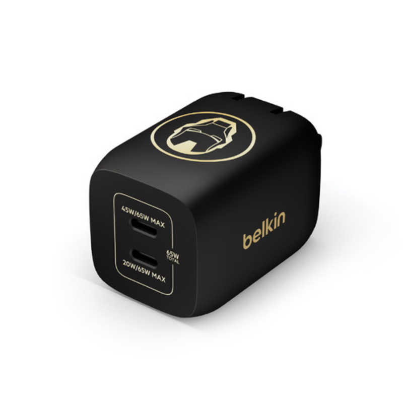 BELKIN BELKIN 充電器 PPS 65WデュアルUSB-C BoostCharge Pro ディズニー創立100周年限定モデル [2ポート /USB Power Delivery対応] WCH013dqBG-DY WCH013dqBG-DY