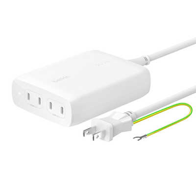 BELKIN BoostChargePro 200W 4ポートGaN 充電器 WCH015QCWH の通販 