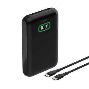 BELKIN BoostCharge Pro 65W 3ポートモバイルバッテリー 20000mAh ［USB Power Delivery対応 /3ポート］ BPB020BTBK