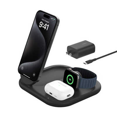 Belkin BoostCharge Pro 3-in-1 ワイヤレス充電器（Belkin】世界初の 