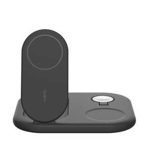 BELKIN BoostCharge Pro Qi2 3-in-1 折りたたみ式ワイヤレス充電器 ブラック WIZ029dqBK BELKIN BoostCharge Pro Qi2 3-in-1 折りたたみ式ワイヤレス充電器 ブラック WIZ029dqBK