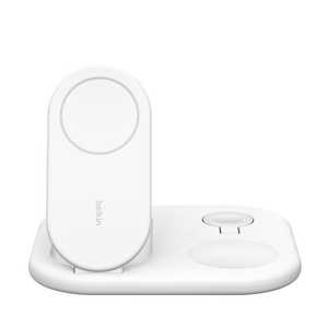 BELKIN BoostCharge Pro Qi2 3-in-1 折りたたみ式ワイヤレス充電器 ホワイト WIZ029dqWH BELKIN BoostCharge Pro Qi2 3-in-1 折りたたみ式ワイヤレス充電器 ホワイト WIZ029dqWH