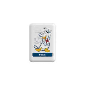 BELKIN BoostCharge MagSafe対応 ワイヤレスモバイルバッテリー 5000mAh ドナルド・ダック ［1ポート］ BPD004qcNB-DY