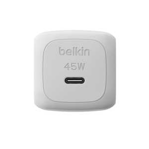 BELKIN BoostCharge 45W USB-C 小型充電器 USB-C to C 1mケーブル付き WCA013QC1MWH-B6 BELKIN BoostCharge 45W USB-C 小型充電器 USB-C to C 1mケーブル付き WCA013QC1MWH-B6