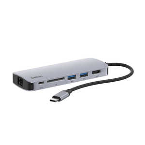 BELKIN Connect USB-C 6-in-1 イーサネットハブ AVC008fqSGY-V2 BELKIN Connect USB-C 6-in-1 イーサネットハブ AVC008fqSGY-V2