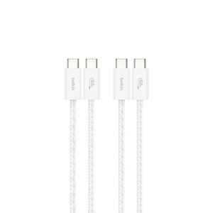 BELKIN 60W USB-C to Cソフトケーブル 1.5M 2本セット ホワイト CAB018qc05WH2PK BELKIN 60W USB-C to Cソフトケーブル 1.5M 2本セット ホワイト CAB018qc05WH2PK