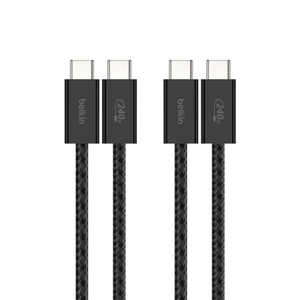 BELKIN 240W USB-C to Cソフトケーブル 1.5M 2本セットブラック ブラック CAB019qc05BK2PK BELKIN 240W USB-C to Cソフトケーブル 1.5M 2本セットブラック ブラック CAB019qc05BK2PK