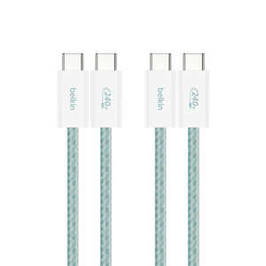BELKIN 240W USB-C to Cソフトケーブル 1.5M 2本セットグリーン グリーン CAB019qc05GR2PK BELKIN 240W USB-C to Cソフトケーブル 1.5M 2本セットグリーン グリーン CAB019qc05GR2PK