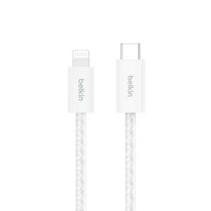BELKIN USB-C to ライトニング ソフトケーブル 1.5M ホワイト CAA017QC05WH BELKIN USB-C to ライトニング ソフトケーブル 1.5M ホワイト CAA017QC05WH