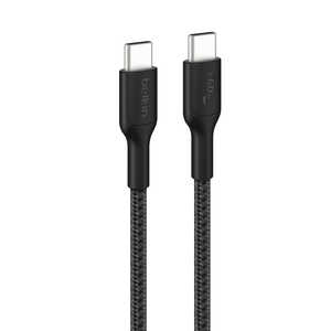 BELKIN USB-C to USB-C 編組ケーブル 60W 2M ブラック CAB024fq2MBK BELKIN USB-C to USB-C 編組ケーブル 60W 2M ブラック CAB024fq2MBK