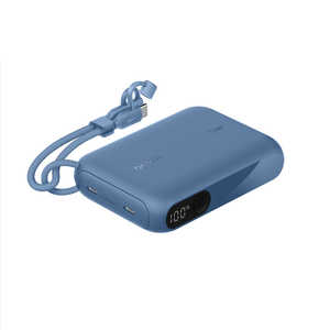 BELKIN モバイルバッテリー 10000mAh with Display ブルー BPB027FQBL BELKIN モバイルバッテリー 10000mAh with Display ブルー BPB027FQBL
