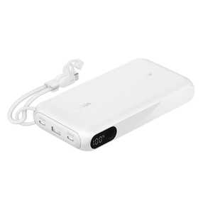 BELKIN モバイルバッテリー 20000mAh with Display ホワイト BPB028FQWH BELKIN モバイルバッテリー 20000mAh with Display ホワイト BPB028FQWH