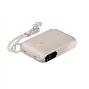 BELKIN モバイルバッテリー 10000mAh with Display サンド BPB027FQSD BELKIN モバイルバッテリー 10000mAh with Display サンド BPB027FQSD