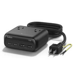 BELKIN 3口充電ステーション(AC×3 USB-A×2 USB-C×2 70W) SRZ001ja5 BELKIN 3口充電ステーション(AC×3 USB-A×2 USB-C×2 70W) SRZ001ja5