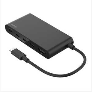 BELKIN Connect 5ポート USB-C ハブ(4K HDMI対応) ［5ポート / USB Power Delivery対応］ AVC021FQBK