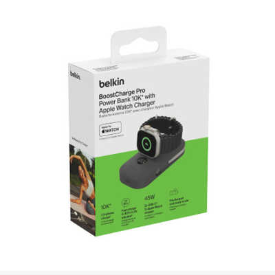 BELKIN BoostCharge 45W Apple Watch対応バッテリー10000mAh (ケーブル