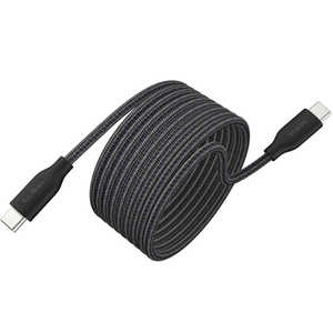 BELKIN BoostCharge Pro USB-C to USB-C �ґg�P�[�u�� ���E���h 240W 2M �u���b�N CAB028QC2MBK