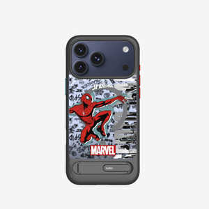 BELKIN SheerForce iPhone 17 Pro Max�p MagSafe�Ή��ی�P�[�X �L�b�N�X�^���h�t�� �X�p�C�_�[�}�� MSA047QCBR-DY