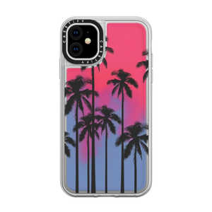 CASETIFY iPhone 11 6.1インチ Black Summer Palm Tree CTF282999416000105