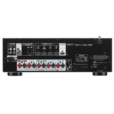 デノン DENON 5.2ch AVサラウンドレシーバー ブラック [ハイレゾ対応