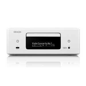 デノン DENON ネットワークCDレシーバー ［Wi-Fi対応 /Bluetooth対応 /ハイレゾ対応 /ワイドFM対応］ ホワイト RCDN12W