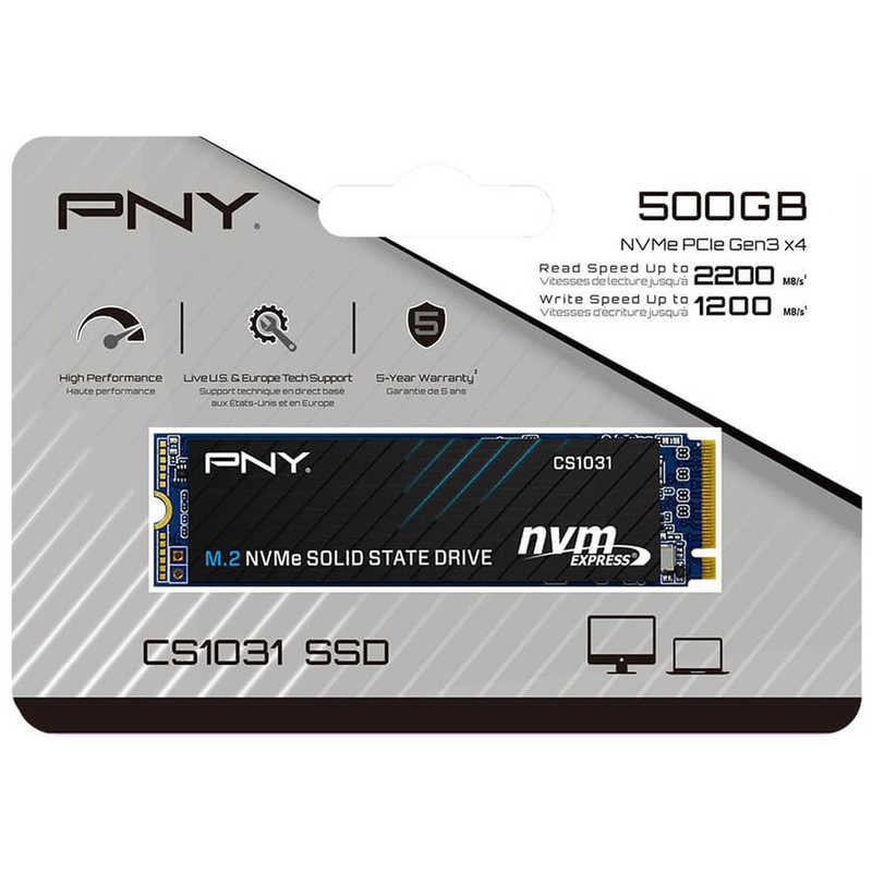 PNY PNY PNY CS1031 SSD M.22280NVMe500GB ［M.2］｢バルク品｣ M280CS1031-500-CL M280CS1031-500-CL