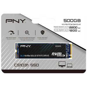 PNY CS1031 SSD M.22280NVMe500GB M.2ϡ֥Х륯ʡ M280CS1031-500-CL