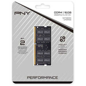 PNY 増設用メモリ DDR4 2666MHz ノートPC 用[SO-DIMM DDR4 /16GB /1枚] MN16GSD42666-TB