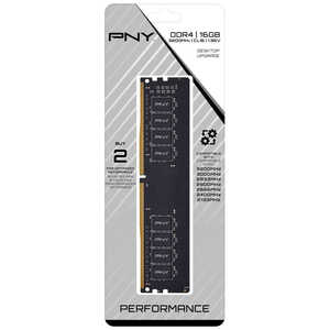 PNY 増設用メモリ DDR4 3200MHz デスクトップPC用[DIMM DDR4 /16GB /1枚] MN16GSD42666TB