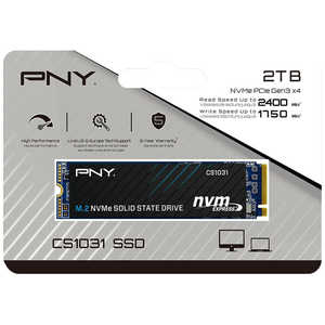 PNY CS1031 SSD M.22280NVMe2TB M.2ϡ֥Х륯ʡ CS1031 M280CS1031-2TB-CL