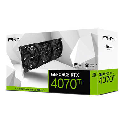 PNY PNY GeForce RTX4070Ti 12GB VERTO LED 3FAN ［GeForce RTXシリーズ /12GB］｢バルク品｣  VCG4070T12TFXPB1