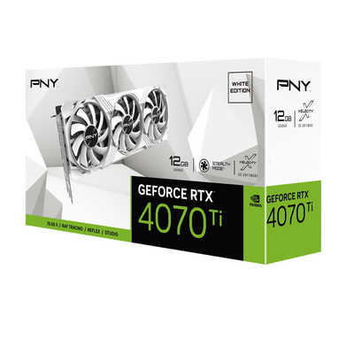 PNY GeForce RTX4070Ti 12GB VERTO LED 3FAN White Edition ［GeForce