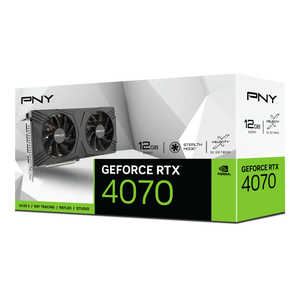 PNY GeForce RTX4070 12GB VERTO STANDARD DUAL FAN [GeForce RTX꡼ /12GB]֥Х륯ʡ VCG407012DFXPB1