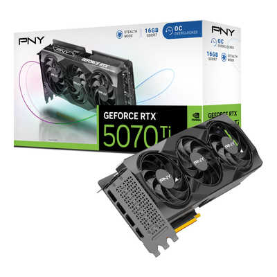 PNY GeFORCE RTX 5070 Ti 16GB Overclocked TripleFan ［GeForce RTX