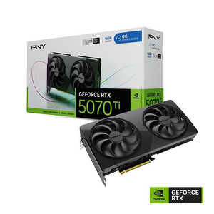 PNY GeForce RTX 5070 Ti 16GB OC SLIM ［GeForce RTXシリーズ / 16GB］ VCG5070T16DFSXPB1-O