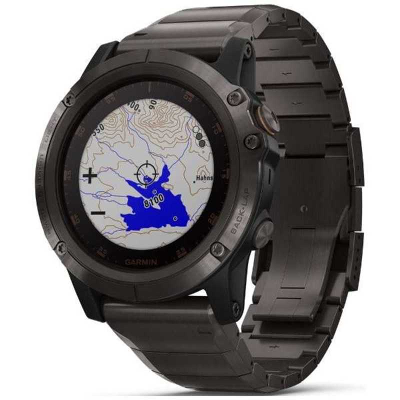 GARMIN GARMIN ウェアラブル端末 スマートウォッチ fenix 5X Plus Sapphire Ti Black 010-01989-70 010-01989-70