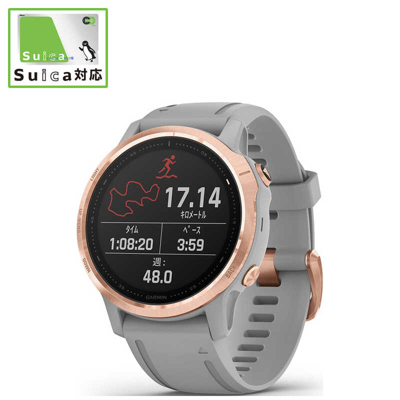 GARMIN GARMIN fenix 6S Sapphire Gray Rose Gold【Suica対応】　Gray Rose Gold 010-02159-73 010-02159-73