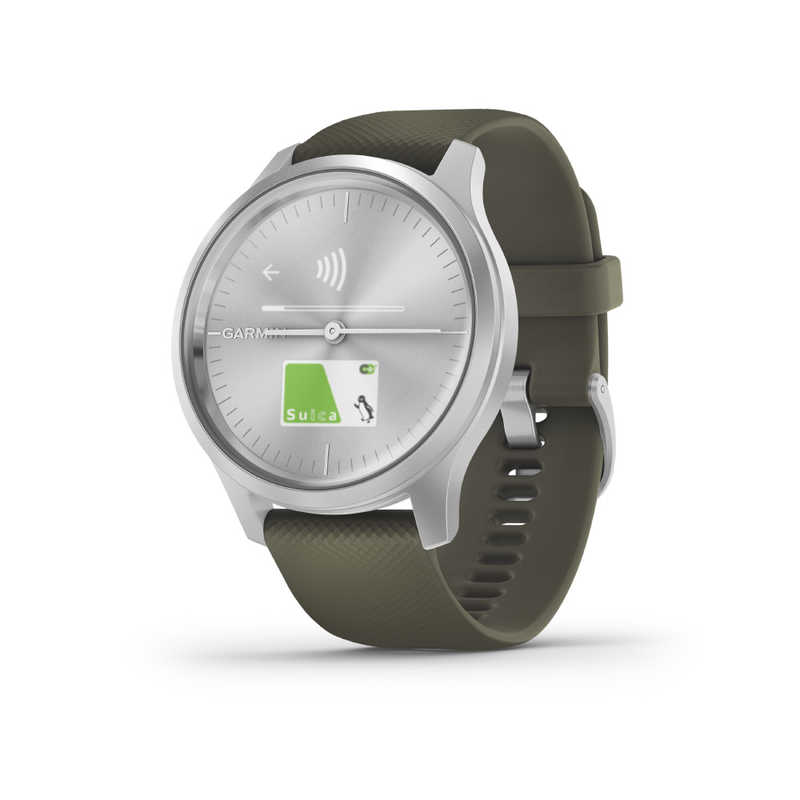 GARMIN GARMIN vivomove Style Moss Green   Silver 010-02240-71 010-02240-71