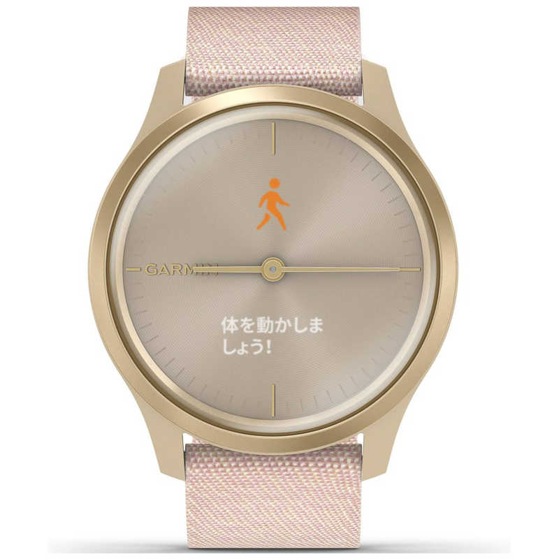 GARMIN GARMIN vivomove Style Blush Pink Nylon   Light Gold 010-02240-72 010-02240-72