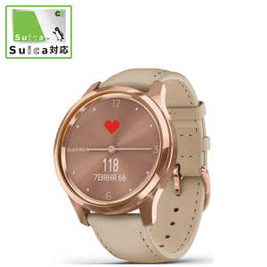 GARMIN vivomove Luxe Light Sand Leather / 18K Rose Gold 010-02241-71